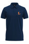 Hunting Hunter Hunter and Hunting Dog Design Printed 100% Cotton Regular Fit Polo Navy Blue T-Shirt