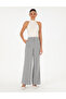 Gray Palazzo Fabric Trousers 50302508-Vr024