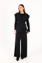 Black Crepe Vest 32-2244 - 3