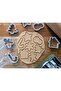 New Year's Cookie Mold Christmas 10'Li Cookie Mold Set Santa Claus, Snowman, Christmas Tree