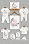 11-Piece Cute Printed Newborn Hospital Take-Home Set 100% Cotton - 2