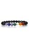 Black Agate Natural Stone Chakra Bracelet