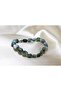 Mossy Agate Bracelet / Unprocessed Natural Stone Bracelet - 2
