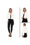 Women's White Outside Fur Lined Luxury Crop Jacket - 4