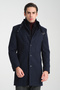 Men's Cashmere Thick Coat Overcoat Standard Fit with Rib Collar - 3