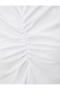 Crop Tank Top Draped Crew Neck Cotton - 6