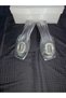 Katerin Gray Patent Leather Stylish Slippers with Stone Buckle - 2
