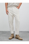 Basic Gabardine Trousers with Button Detail and Pockets - 3