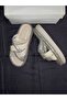 Asel Patent Leather Stylish Slippers with Stones - 3