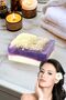 100% Handmade Natural Gourd Fiber Goat Milk Lavender Soap 120 Gr - 3