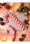 Christmas Walking Stick Candy Cane Foil Balloon Small Size 1 Piece Christmas Balloon 75 cm - 6