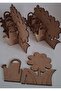 10Pcs Flower Water Container Wooden Painting Mother's Day School Course Activity Activity Art Hobby Set - 3