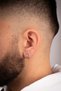 Men's Steel Jewelry Stainless Tarnish Custom Design Fashion Hoop Earrings - 4