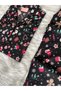 New Year's Print Suede Shirt Collar Long Sleeve Pajamas Set - 5