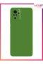 Velvet Silicone Case for Xiaomi Redmi Note 10S with Liquid Inside Pistachio Green
