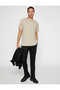 Basic Jacquard T-Shirt Crew Neck Short Sleeve - 2