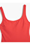 Basic Swimsuit U-Neck Strap Textured Covered - 8