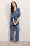 5858 Knit Two-Piece Set - I?ndigo - 4