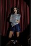 Gray Asymmetrical Cut Sequin Blouse - 2