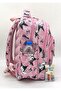 Girl's Primary School Bag Set with Character Patterned Foil Feeding and Pen Holder - 4