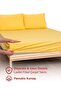 Ranforce Akfil Yellow Elastic Sheet Pillowcase Single Double Size Oversized Fitted Sheet Set - 2