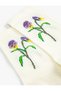 Embroidered Floral Socket Socks - 3