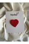 Efsarstudio Girl Red Heart Punch Embroidery Clip Buckle - 2