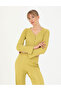 Green Crop Top Knitted Cardigan 50263591 -Vr235 - 3