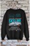 سويت شيرت بدون غطاء للرأس مطبوع عليه صورة خلفية من Skyline Paul Walker للجنسين، سويت شيرت بطابع سيارة كبير الحجم - 3