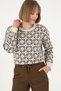 Women's Cream Crew Neck Sweater 50293171-Vr071