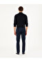 Navy Blue Slim Fit Canvas Trousers 50292346 -Vr033 - 4