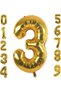 3 Year Old Birthday Party Celebration Number Foil Balloon Gold Color 36 Cm 16 Inch