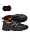 Men's Leather Shoes Genuine Leather Lace-Up Orthopedic Gel Insoles - 5