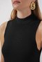 Women's Black Zero Sleeve Mini Knitwear Dress Hzl25W-Bd 1102771 - 4
