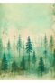 Kuromi54 20Pcs Pine Tree Pattern A4 Cute Event Love Letter Paper Illustrated A4 - 4