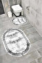 Water Resistant Digital Printed Bath Mat Set with Non-Slip Base