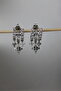 Vip Steel Drumstick Stoneworking Triple Appearance Star Detailed Earrings - 2