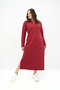 Women's Plus Size Long Sleeve Collar Detail Dress 5283-25 - 3