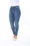 Women Slim Fit Jeans Large Size High Waist Tight Legs Stretch Denim Pants - 4