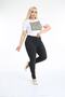 Women Slim Fit Plus Size High Waist Tight Leg Flexible Pants - 3