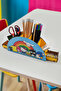Hello Kitty Decorative Wooden Tabletop Drawers 7 Compartment Pen Holder Organizer