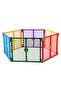 بوابة مستقلة Super Yard Colorplay ذات 6 ألواح بمساحة 18.5 قدمًا مربعًا