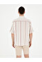 Brown Oversize Short Sleeve Shirt 50285540-Vr197 - 5