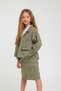 Girl 4-14 Years Colorful Denim Jacket 24216 Khaki - 2