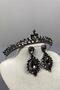 مجموعة Ece Bridal Henna Crown وDrop Shuttle Earring - 2