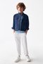 Boy 4-8 Years Old Judge Collar Seasonal Jacket 46700 Navy Blue - 3