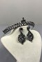 مجموعة Ece Bridal Henna Crown وDrop Shuttle Earring - 3