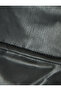 Plush Detailed Leather Look Puffer Jacket with Zippered Pockets - 7