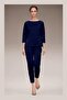 Classic Navy Blue Trousers with Skinny Leg Pockets