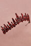 Bright Shuttle Jewelled Bridal Crown Costume Crown for Henna Night Burgundy - 2
